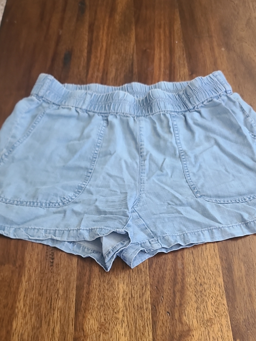 White House Black Market Womens Stretch Denim Shorts Sz 10.